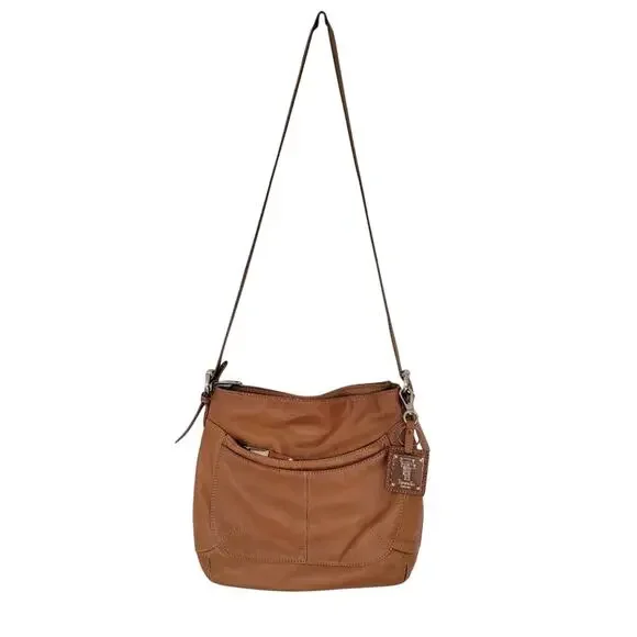 Tignanello Bags Tignanello Leather Crossbody Bag Camel Double